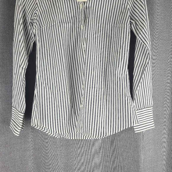 J. Crew Black and White Striped Button Down Shirt - Picture 4 of 5